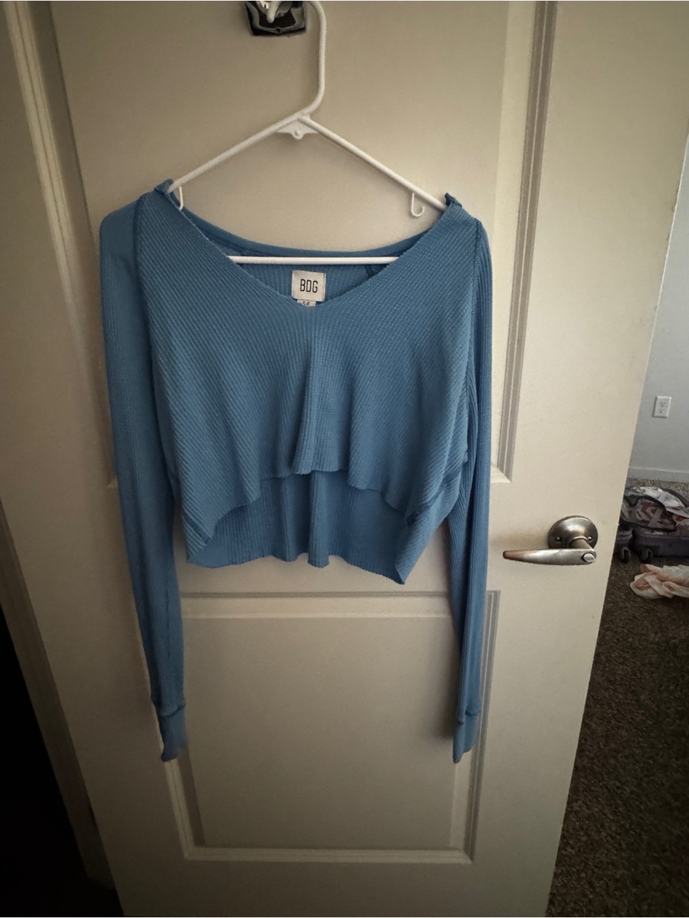 BDG Sky Blue Cropped  Top